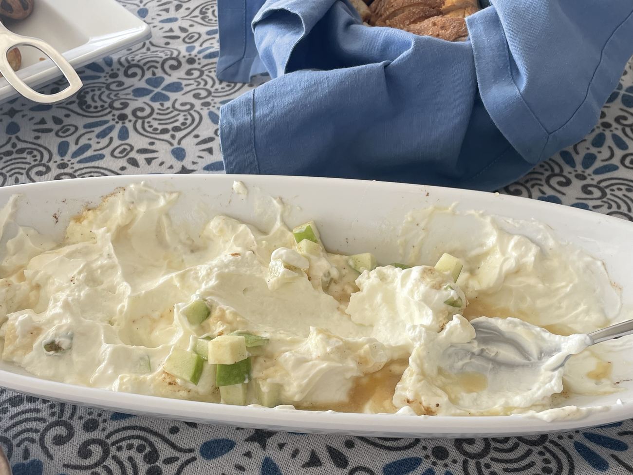 Greek yoghurt, honey, cinnamon, apple.. delish from Jason
